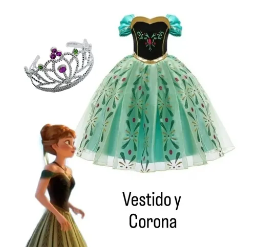 Frozen anna online vestido verde