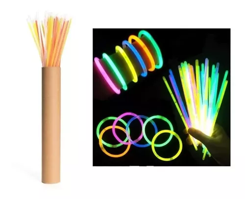 100 un Pulsera Neon Props Balada Fluorescente Fiesta Led Deng Xun unisex