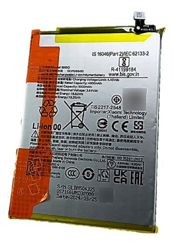 Bateria Pila Compatible Con Xiaomi Redmi 13c Bn5q Poco C65