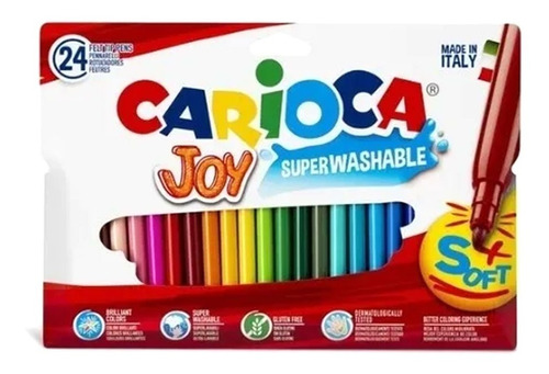 Marcadores Carioca® Joy Caja Por 24 Unidades 40532