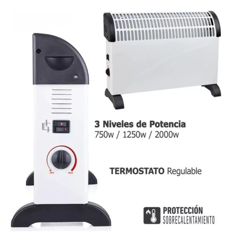 Calefactor Eléctrico Estufa Convector De Aire 2000w B