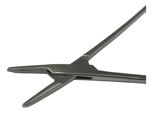 Porta Agulha Inox Mayo 14 Cm Aço Inoxidavel S/videa Cor Prateado