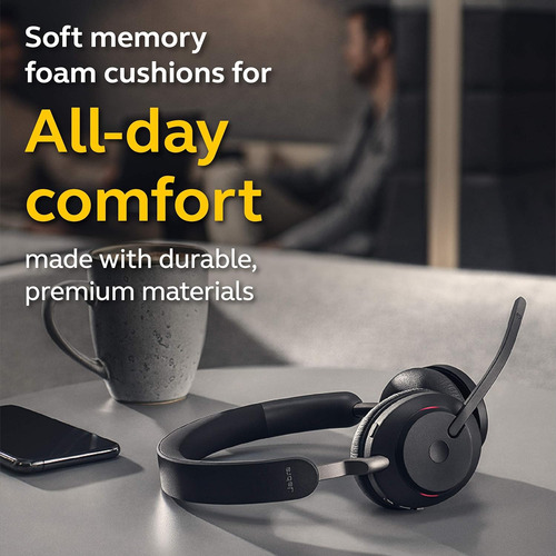 Auriculares Jabra Evolve2 65 Ms Inalámbrico, Bt, Negro