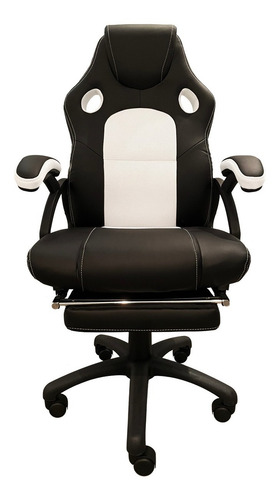 Silla Gamer Escritorio 801 C/apoya Pies Blanco C/envio