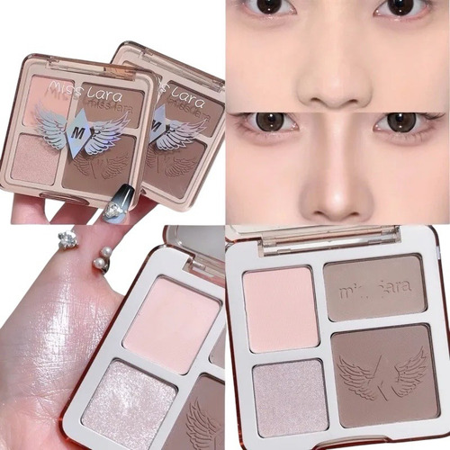 Paleta Contorno E Iluminador Polvo Soft Miss Lara Maquillaje