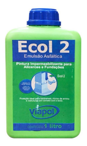 Ecol 2 - Emulsão Asfática - Viapol - 1l