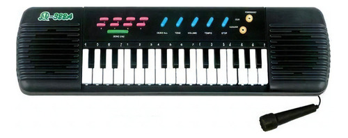 Teclado Infantil Piano Karaoke Microfone Para Crianças