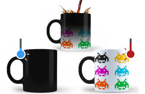 Space Invaders Retro Taza Magica Tu Propio Estilo