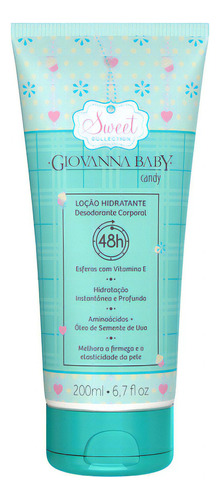  Loção Hidratante Corporal 48h Giovanna Baby Candy 200ml