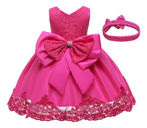 Ropa Vestido De Princesa, Lazo, Encaje, Vestido Para Niña