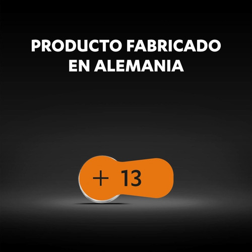 Imagen 2 de 3 de Pack X 10 Pilas Audífono -duracell 13 X 6u