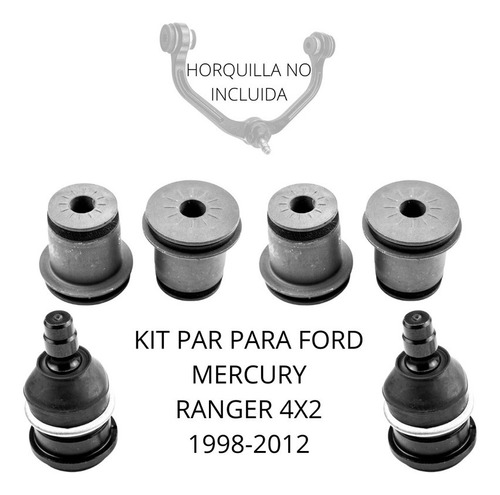 Kit Bujes Y Par Rotulas Para Ford Mercury Ranger 4x2 98-12