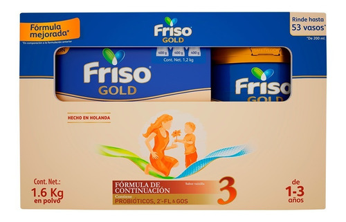 Friso Gold 3 Pack Caja 1600 Gr