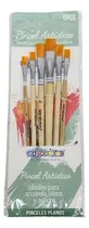 Comprar Pinceles Artísticos Redondos Set 6 Utiles Escolares Pintura