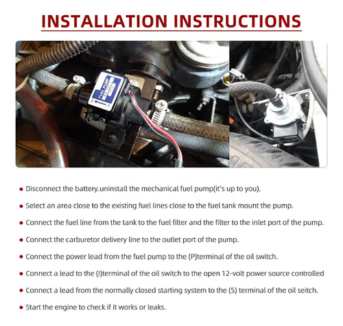 Bomba De Combustible Para Coche Eléctrico 12v Ep500-0 035000