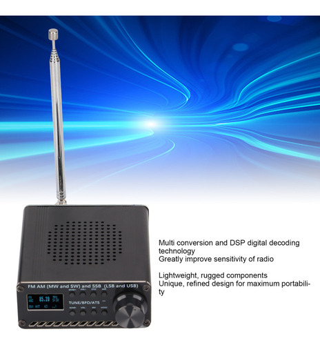 Receptor De Radio Portátil Con Escáner De Banda Completa Fm