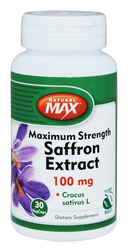 Natural Max Extracto De Azafrán 100 Mg. 30 Cápsulas