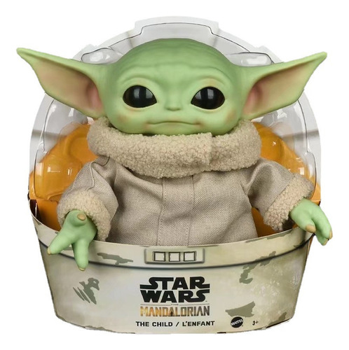 Ss Figura De Acción De Peluche Yoda Grogu De 28 Cm, Yoda