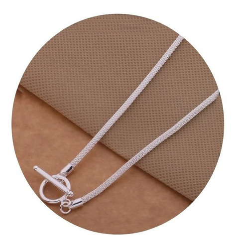 Imagen 1 de 4 de Collar Para Mujer Víbora Plata Ley .925