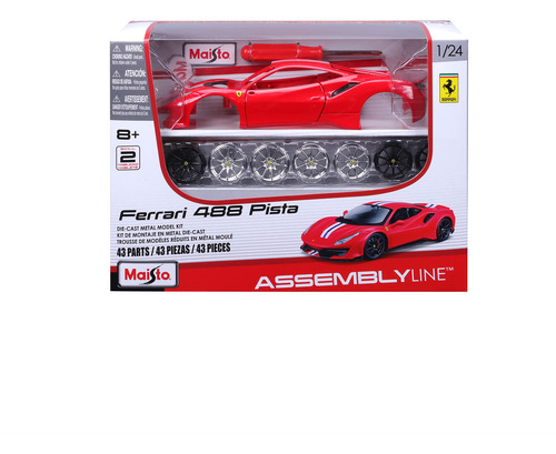 Maqueta Maisto Assembly Line Ferrari 488 Pista A Escala 1:24