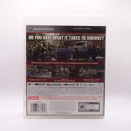 Tthe Walking Dead Survival Instinct | Playstation 3 Ps3 (Reacondicionado)