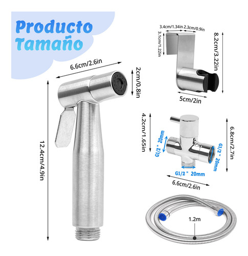 Pulverizador De Bidé De Mano Para Inodoro Para Limpieza Baño