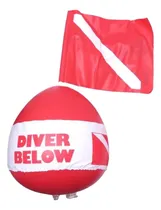 Comprar Buzo Debajo Del Flotador Con Bandera De Buceo Para Buceo En