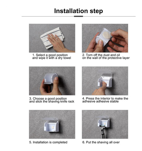 Soporte Para Afeitadora Sin Perforaciones Soporte Para Afeit