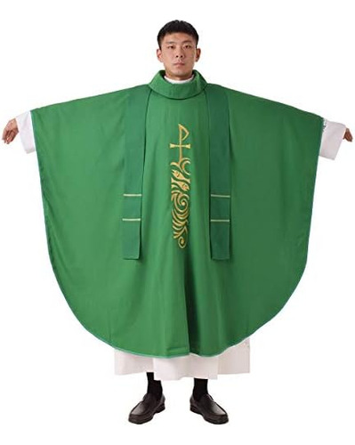 Bessume Iglesia Sacerdote Casulla Vestimentas Bordadas