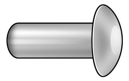 Semi-tubular Rivet, 1-16x5-32 In, Pk100