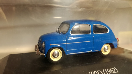Fiat 600 D 1962 1/43 Con Tapa Acrilica
