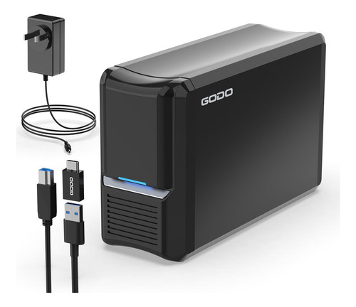 Godo Caja Externa Raid 3.5 Doble Bahía Usb 3.0