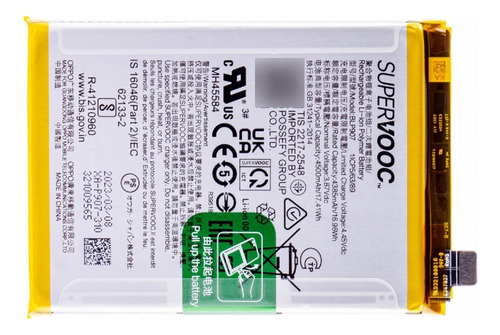 Bateria Oppo Realme Blp907 P/ Reno 7 Reno 8 Lite / F21 Pro