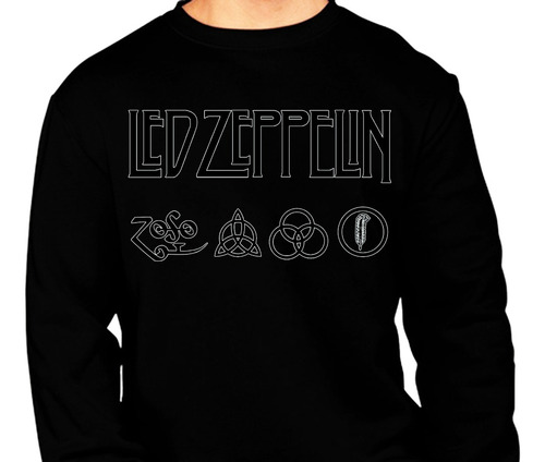 Led Zeppelin - Logo Rock - Manga Larga