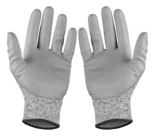 Guantes Grises De Uso Rudo, Mxggy-009, 4 Pares, M, Gris, 140