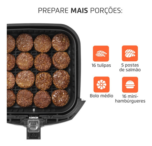 Fritadeira Sem Óleo Air Fryer Afn-40-bft 4l 1500w Mondial Cor Preto 220V