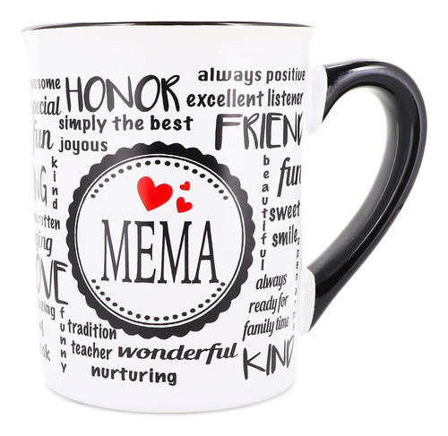 Taza Cottage Creek Mema, Grande, 16 Oz. Taza De Café De Cerá