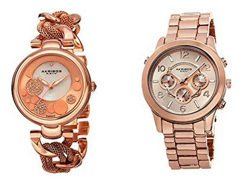 Brand: Akribos Xxiv Rose Gold Tone Reloj