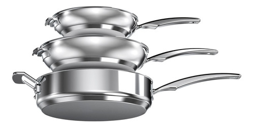Imagen 8 de 9 de Batería De Cocina 11 Pzs De Acero Inoxidable Cuisinart