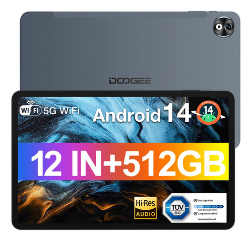 Tablet Doogee T40pro De 12 Pulgadas, Android 14 Tablets,