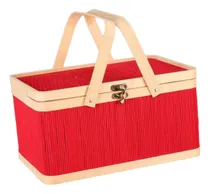 Comprar Cesta Tejida De Bambú Cesta De Comestibles Cesta De Flores