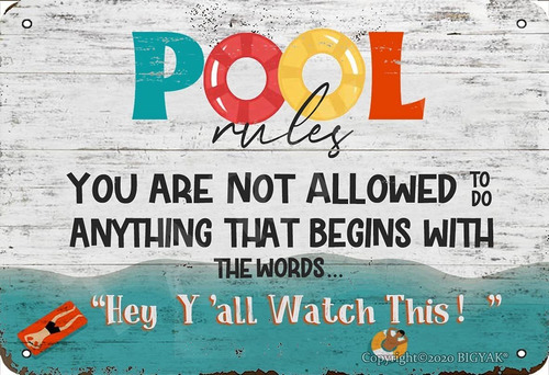 Bigyak Pool Rules You Are Not Perlowed To Do Hey Yall Watch