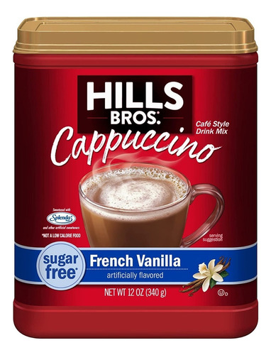 Cafe Hills Bros Instant Cappuccino Sugar Free French Vanilla