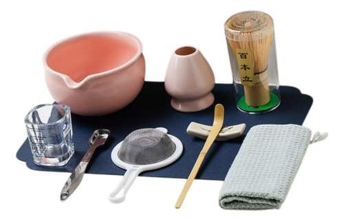 10 Piezas Matcha Tea Ceremony Kit Regalo De Té Rosa
