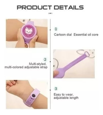 6 Mosquito Repellent Bracelet Watch For Children