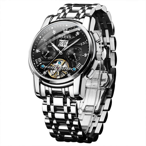 Relojes Para Hombre Pulsera Automática De Plata Relojes De E