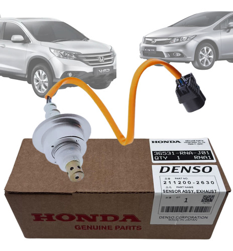 Sonda Lambda New Civic 1.8 2.0 Crv 2.0 Denso 211200-2630