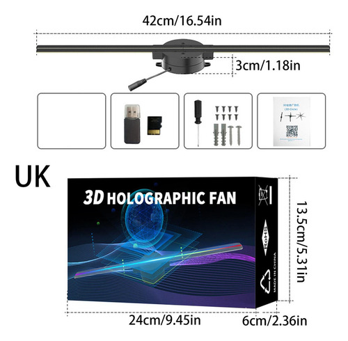 // Ventilador Holográfico 3d Ventiladores Holográficos 3d