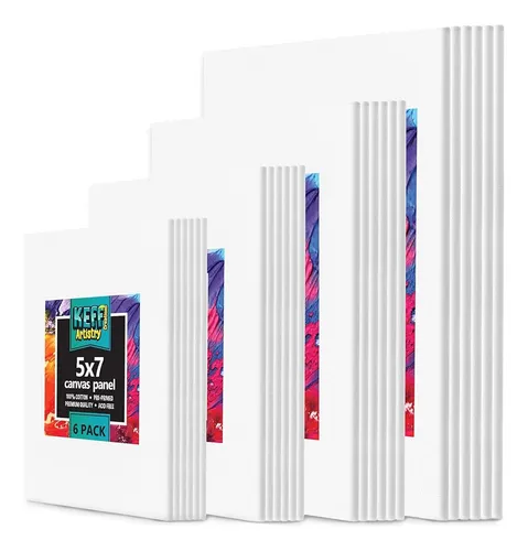 Pack X6 Lienzo Para Pintar Premium Canvas Panel 8x10 Pulgada