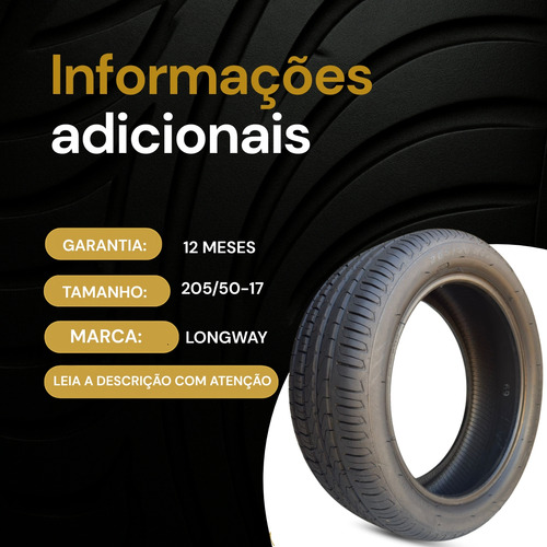 Pneu 205/50-17 Longway Aro 17 Para Meriva E Astra